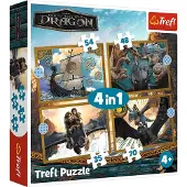 Trefl puzzelset - How to Train Your Dragon - 4in1 drakendagen.