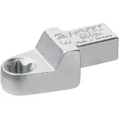 Hazet Insteekringsleutel 6609C-E10 · 9 x 12 mm insteekvierkant massief · Buiten-TORX-profiel · SW E10
