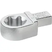 Hazet Insteekringsleutel 6609C-E22 · 9 x 12 mm insteekvierkant massief · Buiten-TORX-profiel · SW E22