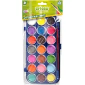 Cricco Aquarelverf Set voor Kinderen - 21 Kleuren + Penseel