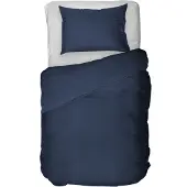 Kayori dekbedovertrek Saya navy - 100% katoensatijn - 240 x 220 cm