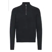 Casual Friday Trui ' CFHEINE halfzip ' donkerblauw