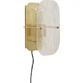 Hubsch Ruffle Wandlamp Messing