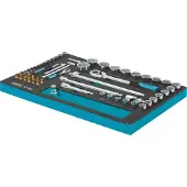 Hazet 163-118/57 Dopsleutelset Metrisch 1/4 (6,3 mm), 1/2 (12,5 mm) 57-delig