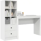 vidaXL Bureau Wit 145,5 x 40 x 127 cm 2 st
