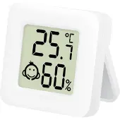 Logilink CHECK, Thermometer + hygrometer, Wit