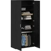vidaXL Highboard 80 x 39 x 178 cm Bewerkt hout Zwart eiken