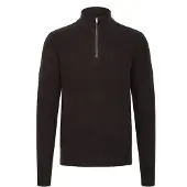 Casual Friday Trui ' CFHEINE halfzip ' zwart