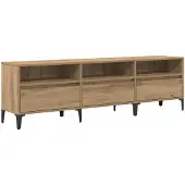 vidaXL Tv-meubel 150x30x44,5 cm bewerkt hout artisanaal eikenkleur