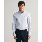 Gant Overhemd navy / lichtblauw / karmijnrood / zilver