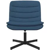 vidaXL Draaistoel Blauw 63 x 75 x 76 cm Stof