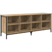 vidaXL Schoenenkast 131 x 35 x 50 cm Geengineerd Hout en IJzer