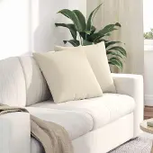 vidaXL Zitkussens 2 pcs Beige 50 x 50 cm Stof