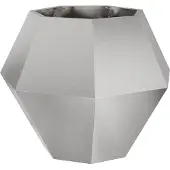 vidaXL Plantenbak zilver 75 x 75 x 60 cm Roestvrij staal