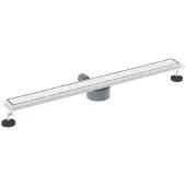 vidaXL Doucheafvoer 2-in-1 met 360° Sifon zilver 90 cm