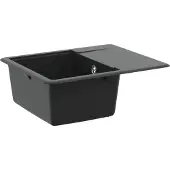 vidaXL Wasbak Zwart 560 x 460 mm 80% Kwarts en 20% Hars
