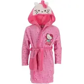 Hello Kitty Badjas - Maat 122/128 - Polyester - Roze - Badjas kind
