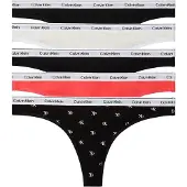 Calvin Klein Underwear String knalrood / zwart / wit gemêleerd