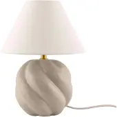 Globen Lighting Tafellampe , DAHLIA, Beige, Woonkamer, Stof