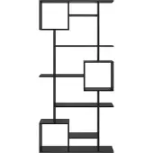 vidaXL Boekenkast 9-laags 92 x 29 x 188 cm Bewerkt hout Zwart Eiken