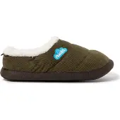 Nuvola Nuvola. Huisschoenen 'Classic Cordy' donkergroen