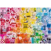 Educa - Puzzel - collage kleuren - 500 stukjes karton - Legpuzzel