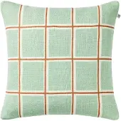 Chhatwal & Jonsson Raha Kussenhoes 50x50 Cm / Apricot Orange - Decoratieve kussens & hoezen Linnen Aqua - CC520164-27