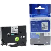 Rillstab Schriftbandcassette zwart/geel, 6 mm x 8 m, TZe-611 compatibel