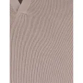 Profuomo Heren Polo's & T-shirts Rib - Beige - Maat XL