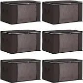 vidaXL opbergdoos met doorzichtige zijkant 6 pcs Antracietkleurig