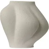 AYTM Saltare Vaas Ø15 Cm Crèmekleurig - Vazen Steengoed Cream - 510660058011