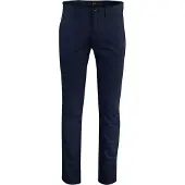 HUGO BOSS Donkerblauwe chino BOSS Orange slim fit katoen en linnen