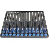 SaTra S-LS12D - Precisieschroevendraaierset - 12-delig - Ergonomisch - Antislip