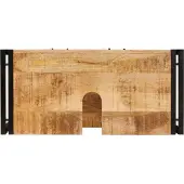 vidaXL Wastafel Kast met lade Bruin 71 x 33 x 58 cm Massief Mango Hout