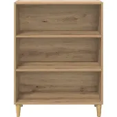 vidaXL Dressoir Artisan Eiken 69,5 x 32,5 x 90 cm Bewerkt hout