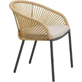 Ebuy24 Tuinstoel Novella - Beige/Zand - Set van 2
