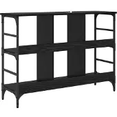 vidaXL Dressoir Zwart Eiken 102 x 32 x 73,5 cm