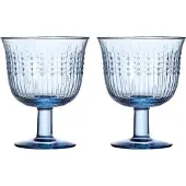 Rörstrand Swedish Grace drinkglas op voet 25 cl 2-pack Blauw