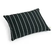 HAY Outdoor Market Kussen Black with beige stripe