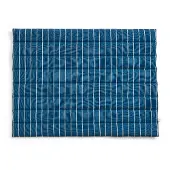 HAY Outdoor Market Sofa Cushion With Beige Stripe - Kussens Gerecycled Polyester Blue - AE976-E865