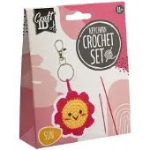 Creative Craft Lab haakpakket sleutelhanger zon inclusief naald en draad.