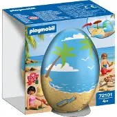 Playmobil Speel-ei strandvakantie strand speelgoed verrassingsei 72101.