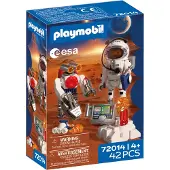 Playmobil Ruimte ESA Astronaut met Robot | Met Mars Crawler, Analysestation & 3 Steenmonsters | Ruimteverkenning | Hoogwaardige Speelgoedset | Leuk voor kinderen vanaf 4 jaar | 72014