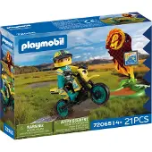 Playmobil 72065 Motocross, Racing Vehicle, 21 pieces, rider & accessories, Ages 4+