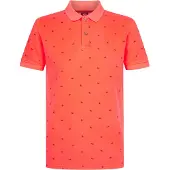 Petrol Industries Shirt 'OlaVerde' donkerlila / koraal
