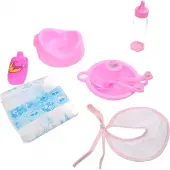 Toi-Toys Babypop Verzorgingsset 8-delig Blauw