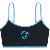 Superdry Contrast Bralette Bikinitop Blauw Grootte: 44