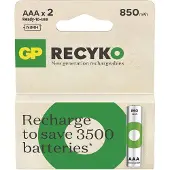 GP ReCyko AAA Oplaadbare Batterijen 850mAh – 2 Stuks