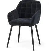 Vicco Relio Eetkamerstoel – 53.5 x 55.5 cm Zwart