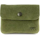 Bear design Etui Portemonnee Pietje Suède Moss Green